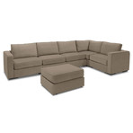 5 Series Sactionals // Large L Sectional (Taupe)