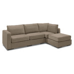 5 Series Sactionals // Chaise Sectional (Taupe)