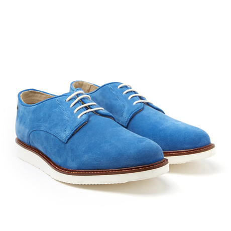 Garrick Suede Dress Shoe // Blue (Euro: 45) - Base London - Touch of Modern