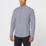 Tony Gingham Button-Up // Navy (M)