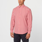 Tony Gingham Button-Up // Red (M)