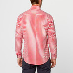 Tony Gingham Button-Up // Red (S)
