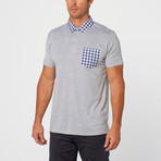 Kirby Gingham Polo // Grey (L)