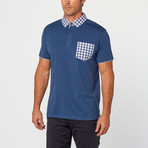 Kirby Gingham Polo // Blue (S)