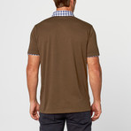 Micah Plaid Polo // Charcoal (S)