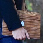 Wooden MacBook Cover // Zebrawood (Macbook Pro Retina 13")