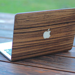 Wooden MacBook Cover // Zebrawood (Macbook Pro Retina 13")