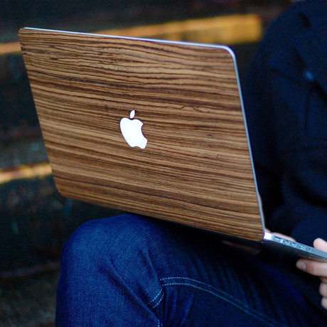 Wooden MacBook Cover // Zebrawood (Macbook Pro Retina 13")