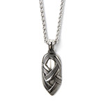 Wrap Pendant // Grey + Black