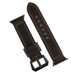 Apple Watch Band // Burgundy + Black Chromexcel (38mm)