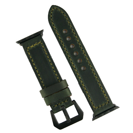 Apple Watch Band // Green + Black Chromexcel (38mm)