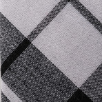 Beware of Smog Plaid + Tie Clip // Black + White