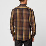 Jarred Plaid Long-Sleeve Shirt // Olive (M)