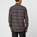 Nathan Plaid Long-Sleeve Shirt // Navy (S)