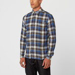 Major Plaid Long-Sleeve Shirt // Blue (M)