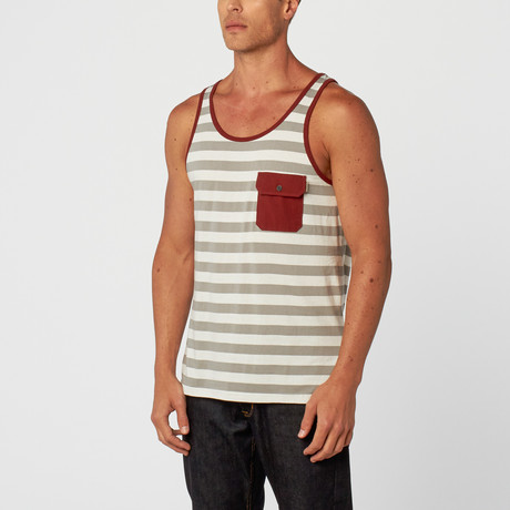 Blake Stripe Tank // Grey (S)