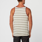 Blake Stripe Tank // Grey (XL)