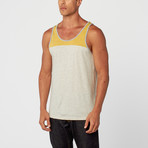 Ashton Color Blocked Tank // Stone (2XL)