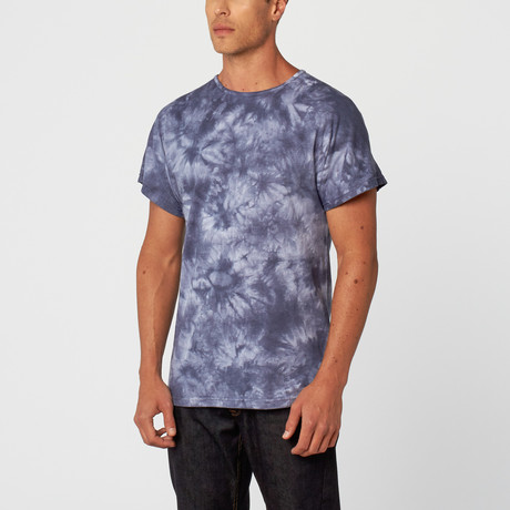 Clark Tie Dye Short-Sleeve Shirt // Blue (S)