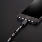 Nylon Charge Cable // Black (Lightning)