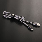 Nylon Charge Cable // Black (Micro USB)