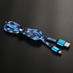Nylon Charge Cable // Blue (Micro USB)