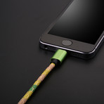 Nylon Charge Cable // Green (Micro USB)