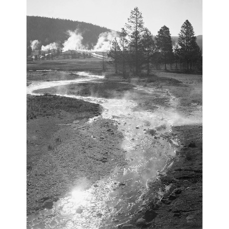 Central Geyser Basin, Yellowstone National Park // Wyoming, ca. 1941-1942 (12.375"W x 16"H)