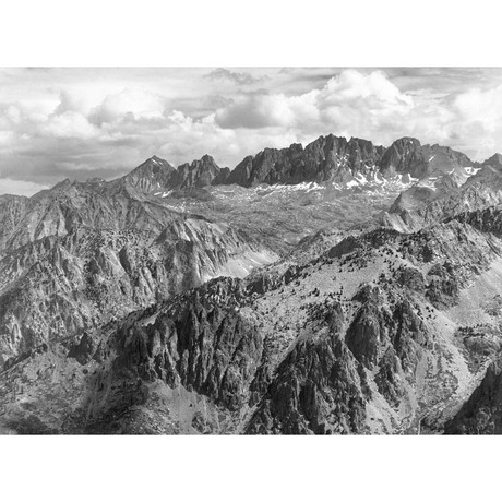 North Palisade from Windy Point, Kings River Canyon // California, 1936 (16"W x 11.625"H)