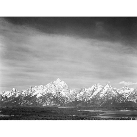 Tetons from Signal Mountain, Grand Teton National Park // Wyoming, 1941 (16"W x 12.125"H)