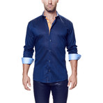 Vogue Linen Dress Shirt // Blue (L)