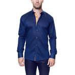 Vogue Linen Dress Shirt // Blue (L)
