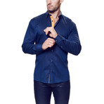 Vogue Linen Dress Shirt // Blue (L)