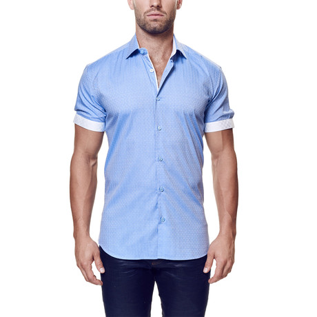 Maceoo // Fresh Elegance Dress Shirt // Blue (S)
