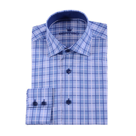 Morello Button-Up Shirt // Blue + White (S)