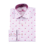 Pako Button-Up Shirt // Magenta + White (XL)
