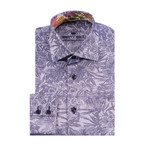 Bertigo // Tosh Floral Button-Up Shirt // Navy (M)