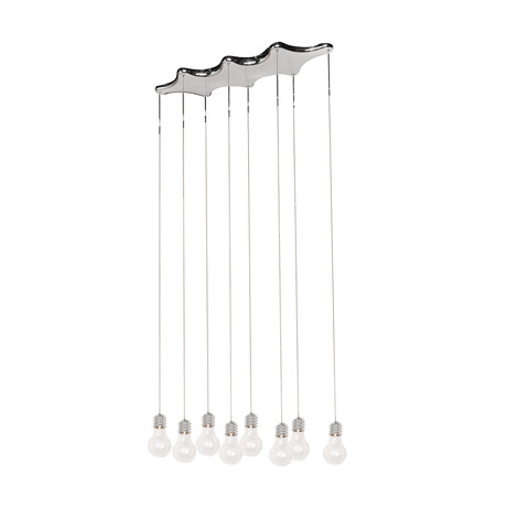 Edison 8 Light Linear Pendant // 33"