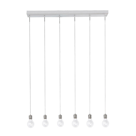 Edison 6 Light Linear Pendant // 43"