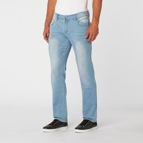 Slim Straight Leg Stretch Jean // Light Blue (30WX32L)