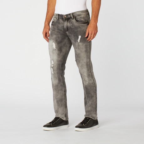 Slim Straight Leg Stretch Jean // Grey (30WX32L)