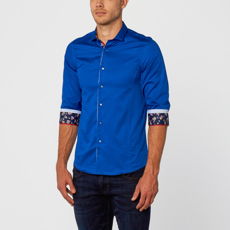 Bristol Dress Shirt // Royal (XS)