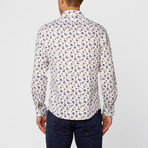 TR Premium // Casual Floral Dress Shirt // White (S)