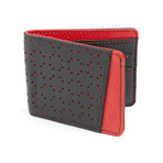 Boreal Ultra Slim Wallet // Black + Red Pebble