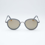 Polarized Round // Grey + Gold Mirror