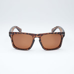 Men's Modified Square Polarized Sunglasses // Tortoise
