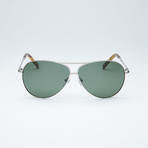 Polarized Aviator // Antique Silver