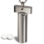 Polished Stainless Pill Fob (With Ring)