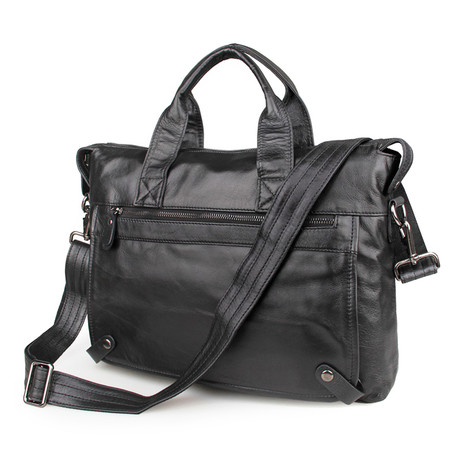 Rugged Leather Bag (Black)