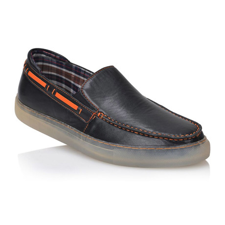 Leo Boat Shoes // Black (US: 7)